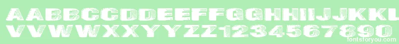 Badazzle-fontti – valkoiset fontit vihreällä taustalla