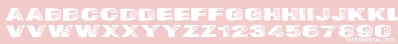 Badazzle Font – White Fonts on Pink Background