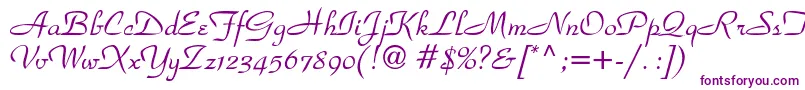 ParkadbNormal Font – Purple Fonts on White Background
