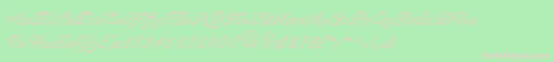 BallantinesoutlineHeavyRegular Font – Pink Fonts on Green Background