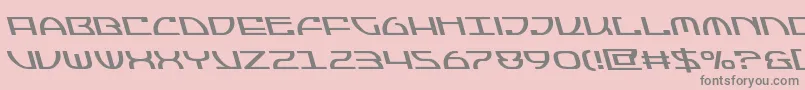 Jumptroopsleft Font – Gray Fonts on Pink Background