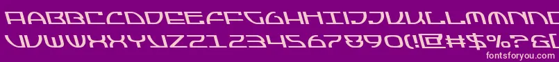 Jumptroopsleft Font – Pink Fonts on Purple Background