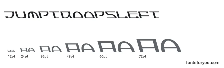 Jumptroopsleft Font Sizes