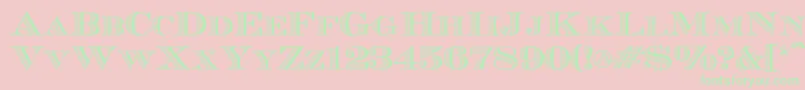 Ecuyerr0902 Font – Green Fonts on Pink Background
