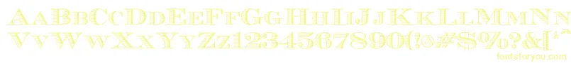 Ecuyerr0902-fontti – keltaiset fontit