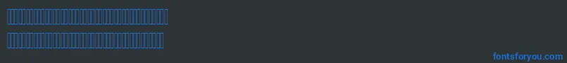 AlharfaljadidOne Font – Blue Fonts on Black Background