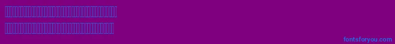 Police AlharfaljadidOne – polices bleues sur fond violet