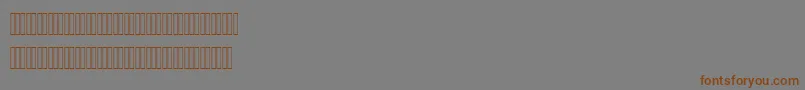 AlharfaljadidOne Font – Brown Fonts on Gray Background