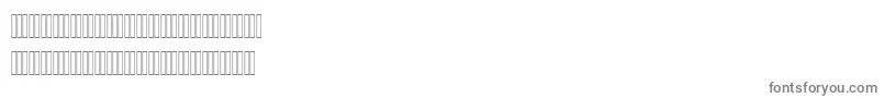 AlharfaljadidOne Font – Gray Fonts on White Background