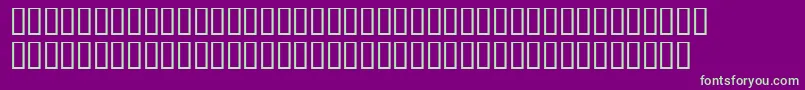 LinotypemaralBoldoblique Font – Green Fonts on Purple Background