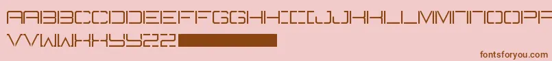 Шрифт Battlecry – коричневые шрифты на розовом фоне