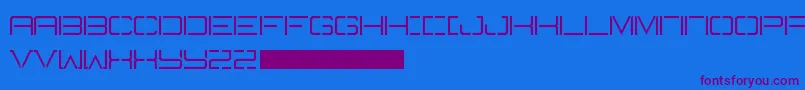 Battlecry Font – Purple Fonts on Blue Background