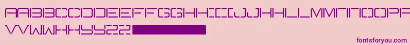 fuente Battlecry – Fuentes Moradas Sobre Fondo Rosa