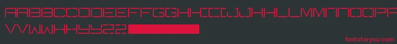 Battlecry Font – Red Fonts on Black Background