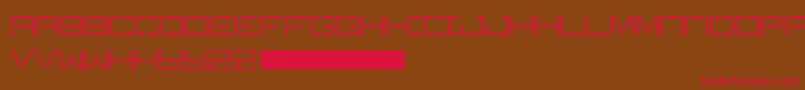 Battlecry Font – Red Fonts on Brown Background