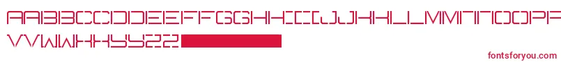 Battlecry Font – Red Fonts on White Background