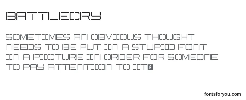 Review of the Battlecry Font
