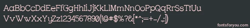 More about CharringtonSemibold Font CharringtonSemibold Font – Pink Fonts on Black Background