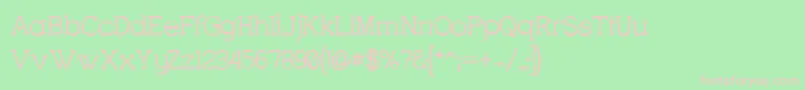 CharringtonSemibold Font – Pink Fonts on Green Background