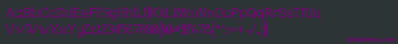 CharringtonSemibold Font – Purple Fonts on Black Background