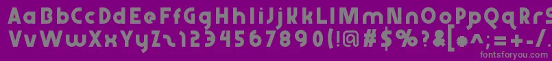 Abraxeousthin Font – Gray Fonts on Purple Background