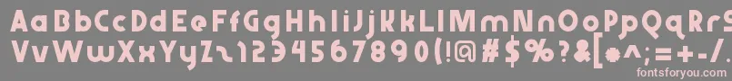 Abraxeousthin Font – Pink Fonts on Gray Background