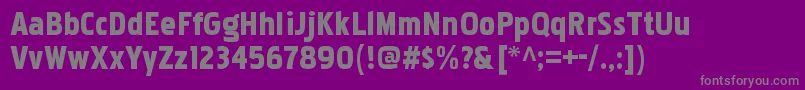 PakenhamblRegular Font – Gray Fonts on Purple Background
