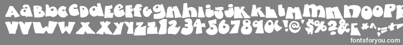 FattyBombatty Font – White Fonts on Gray Background