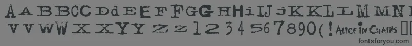 Facerg Font – Black Fonts on Gray Background
