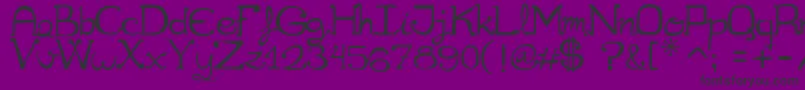 Cuqueta Font – Black Fonts on Purple Background