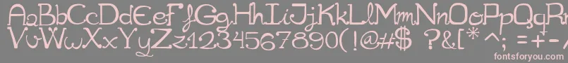Cuqueta Font – Pink Fonts on Gray Background