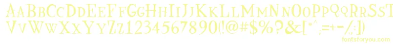 Шрифт Nine – жёлтые шрифты
