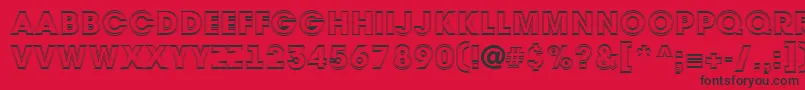 AAvantetitul2otlHeavy Font – Black Fonts on Red Background