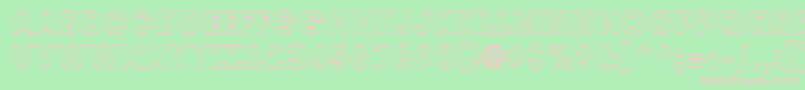 AAvantetitul2otlHeavy Font – Pink Fonts on Green Background