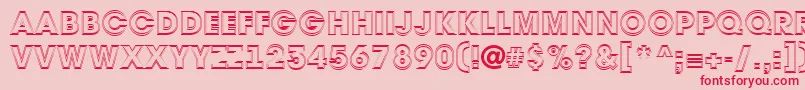 AAvantetitul2otlHeavy Font – Red Fonts on Pink Background