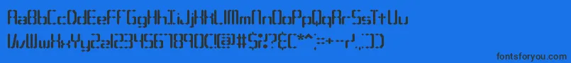 Compc1s Font – Black Fonts on Blue Background