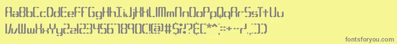 Compc1s Font – Gray Fonts on Yellow Background