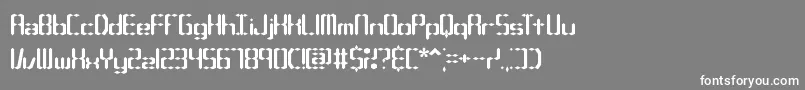 Compc1s-Schriftart – Weiße Schriften auf grauem Hintergrund