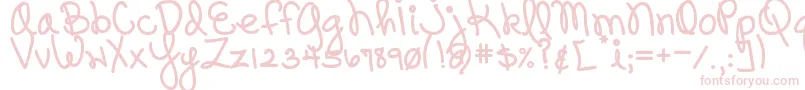 Więcej informacji o czcionce DjbPinkySwear Czcionka DjbPinkySwear – różowe czcionki