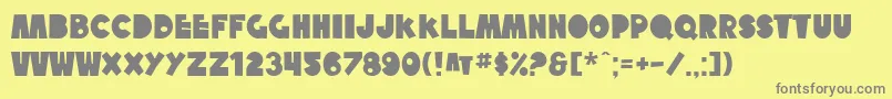 SfTattleTales Font – Gray Fonts on Yellow Background