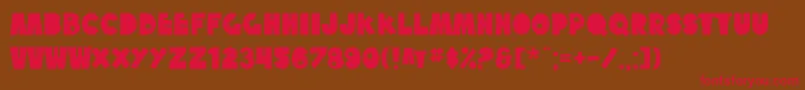 SfTattleTales Font – Red Fonts on Brown Background