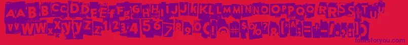 More about Appendix Font Appendix Font – Purple Fonts on Red Background