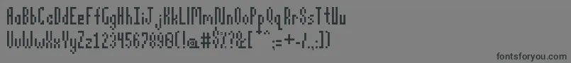 Шрифт Pixelatus – чёрные шрифты на сером фоне