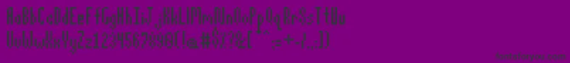 Pixelatus Font – Black Fonts on Purple Background