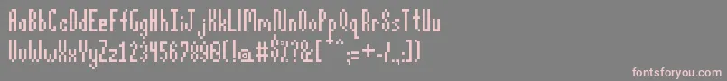 fuente Pixelatus – Fuentes Rosadas Sobre Fondo Gris