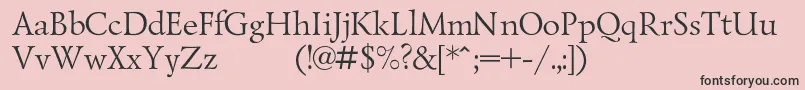 Lazurskiexpodc Font – Black Fonts on Pink Background