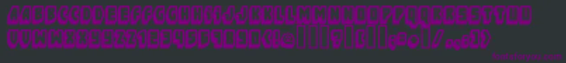Ftblockb Font – Purple Fonts on Black Background