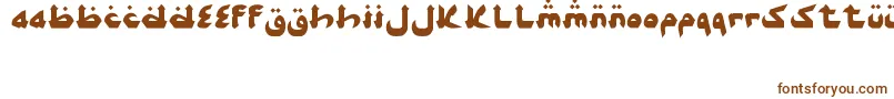 AlghorieSyawal Font – Brown Fonts on White Background