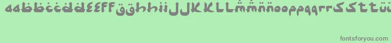 AlghorieSyawal Font – Gray Fonts on Green Background