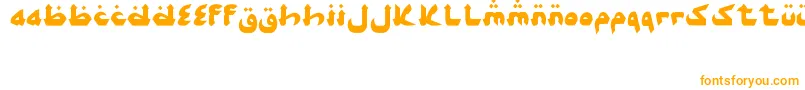 AlghorieSyawal Font – Orange Fonts on White Background